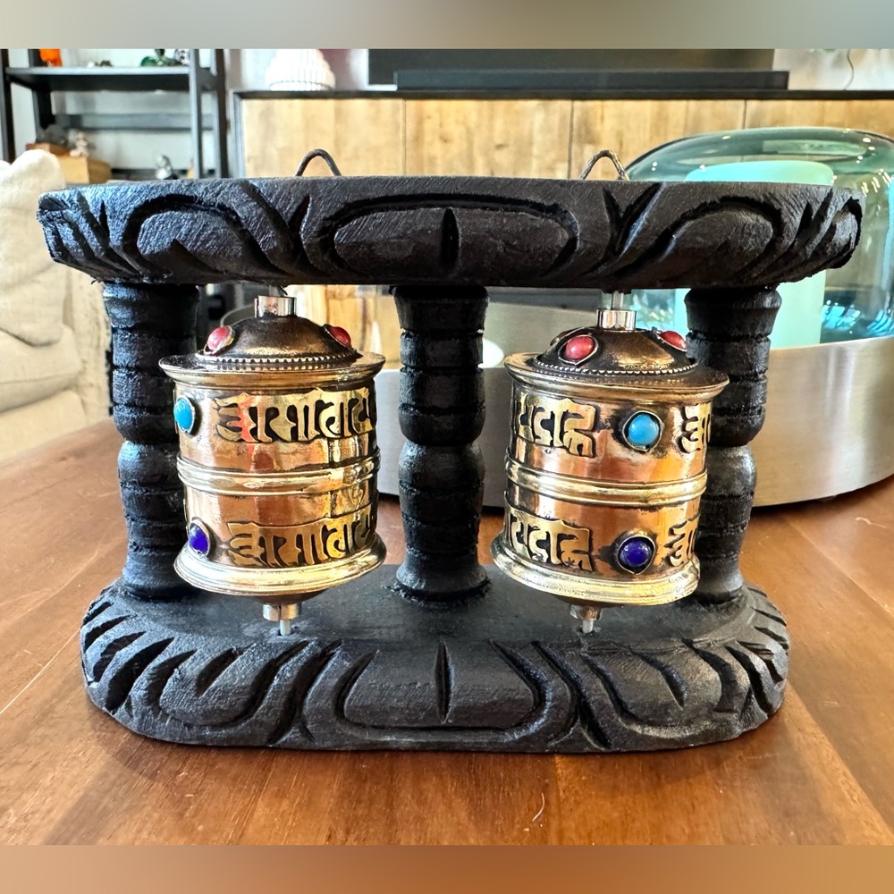 Artisan Nepal Double Prayer Wheel